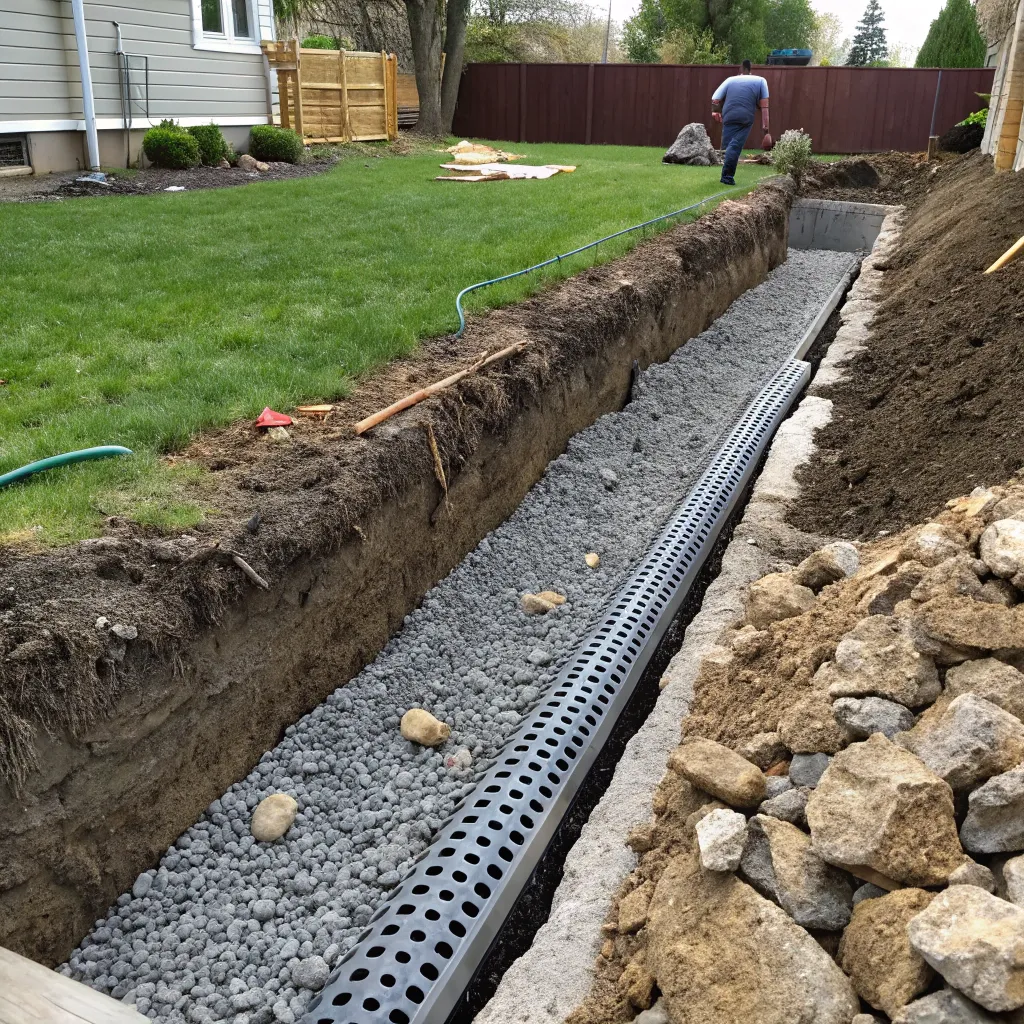 French Drain Installation